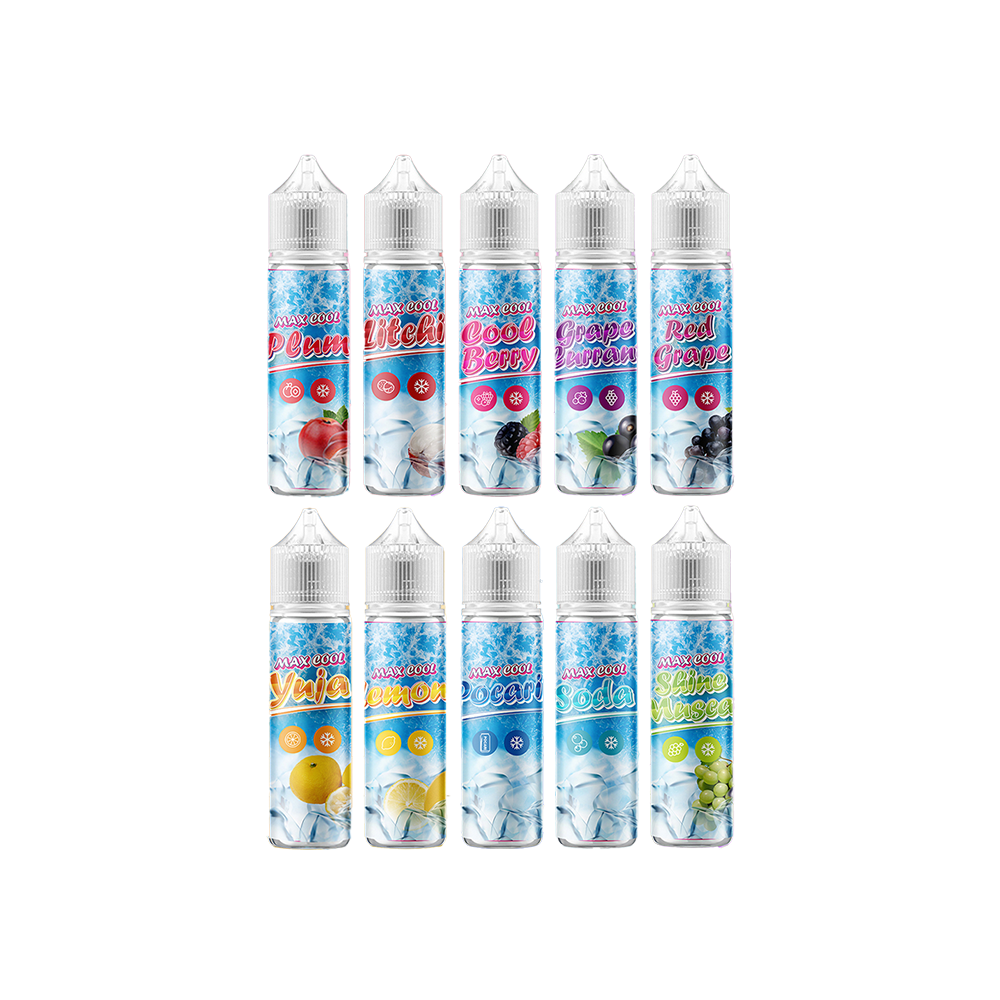 [무니코틴] 맥스쿨 10가지 맛 폐호흡 액상 60ml